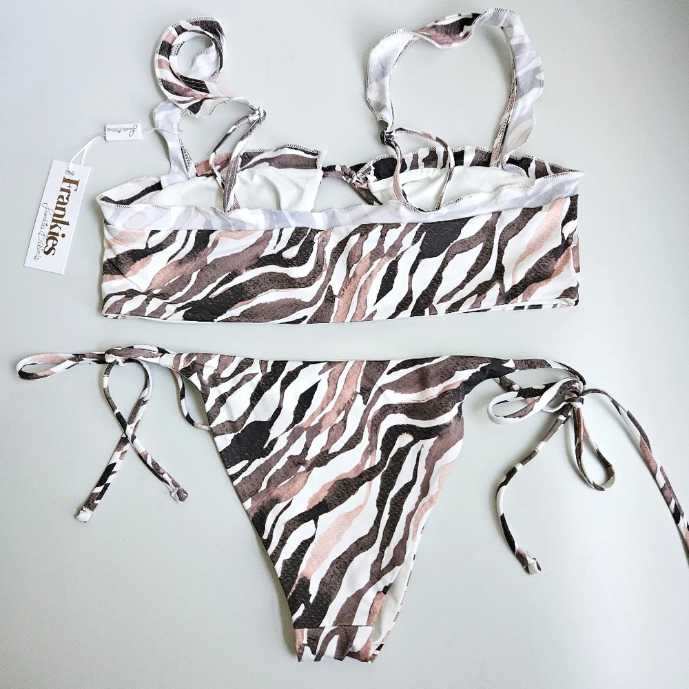 NWT Frankies Bikinis Set - Mackenzie Tiger  Large